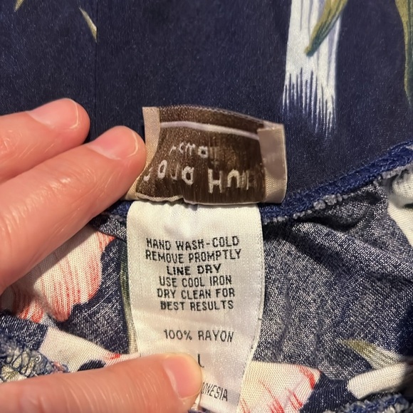 Aloha Hut Hawaii Halter Knee Length Floral Dress B10* - Picture 5 of 5